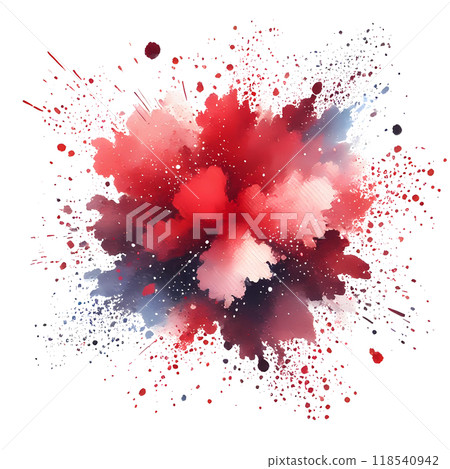 3D splashing color on white background 118540942