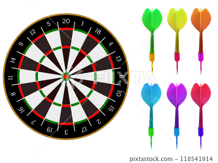 Darts illustration set 118541914