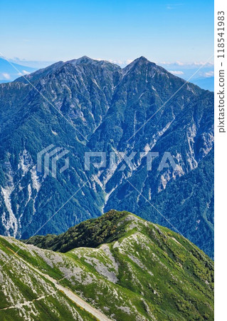Mount Harinoki and Mount Renge in the Northern Alps 118541983