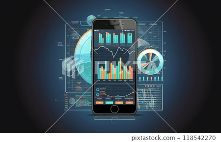 Virtual Representation of Financial Management Tools and Strategies.Generated image 118542270