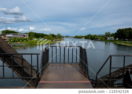 The Bridge on the River Kwai, Kanchanaburi, Thailand 118542326