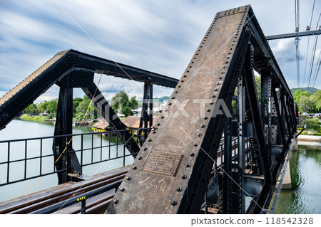 The Bridge on the River Kwai, Kanchanaburi, Thailand 118542328