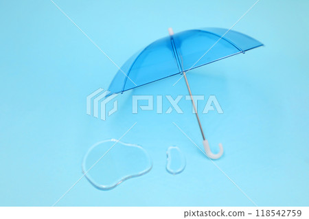 雨傘上的水滴 118542759