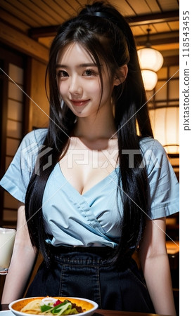 Enjoy a meal in an old-style house! 118543455