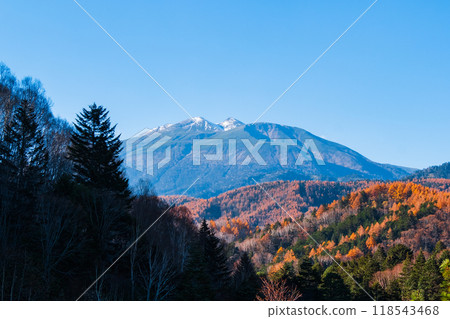 從乃木峠眺望乘鞍山(秋季) 從乃木峠眺望乘鞍山(秋季) 118543468