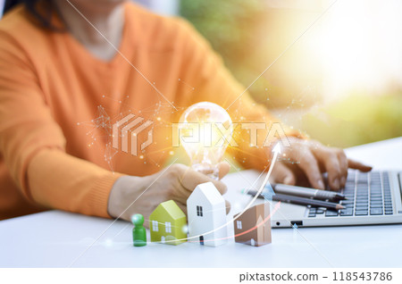 Concepts, planning for home purchases and real estate investment Concepts, planning for home purchases and real estate investment 118543786