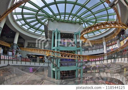 the interior of Dragon Centre shopping mall Aug 27 2024 118544125