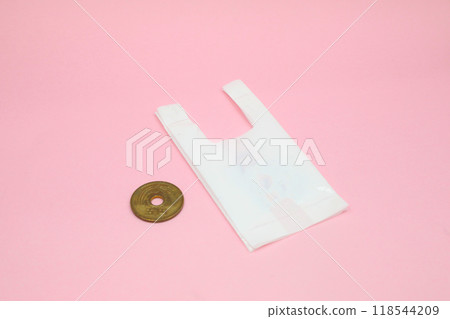 5 yen plastic bag image 5 yen plastic bag image 118544209
