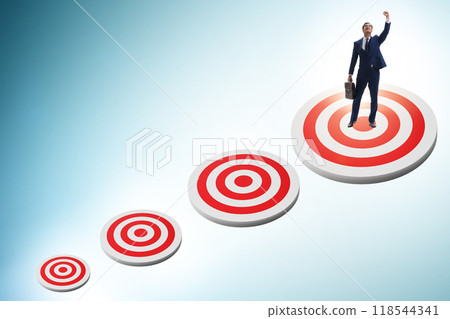 Concept of setting and achieving business objectives 118544341