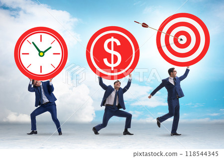 Time is money concept with aims 118544345