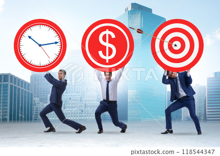 Time is money concept with aims 118544347