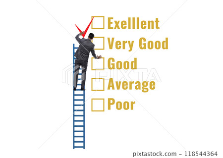 Opinion assessment concept with various options 118544364