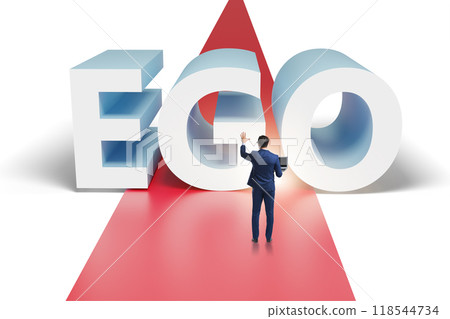 Ego personality concept with businessman 118544734