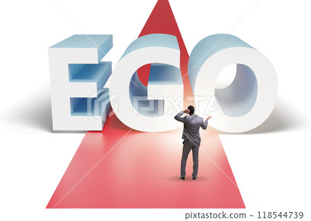 Ego personality concept with businessman 118544739