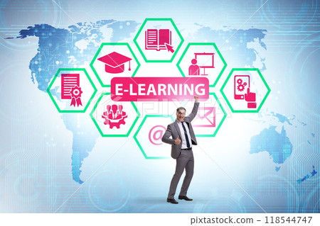 E-learning concept as modern way of education 118544747