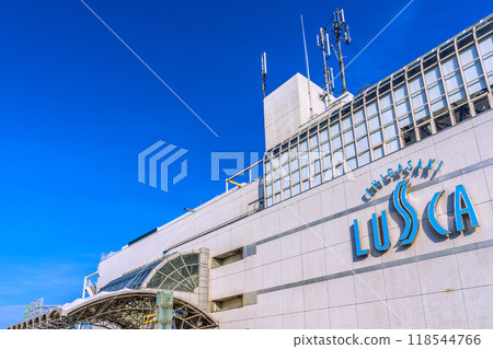 Chigasaki cityscape in Japan Chigasaki Station, which is served by two lines, the Tokaido Main Line and the Sagami Line, on the 21st 118544766