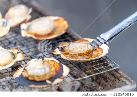 露天炭烤扇貝 118546010