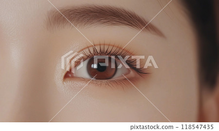Close-up of a woman's eyes | Eye makeup, eyelashes, eyebrows Close-up of a woman's eyes | Eye makeup, eyelashes, eyebrows 118547435