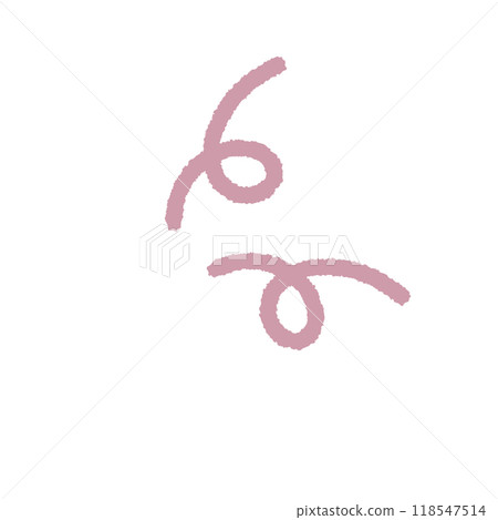 pink curl line  118547514