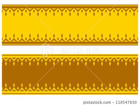 印度風格裝飾邊框集。矢量數據。 印度風格裝飾邊框集。矢量數據。 118547830