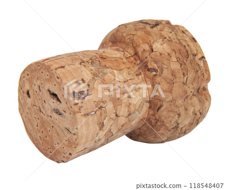 champagne vintage wine cork isolated on the white champagne vintage wine cork isolated on the white 118548407