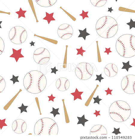 Baseball seamless pattern 118549283