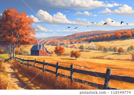 鄉下風景在秋天 鄉下風景在秋天 118549774