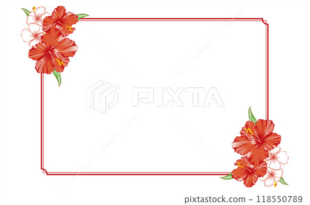 美麗華麗的花框/相框設計/聖誕色彩 118550789