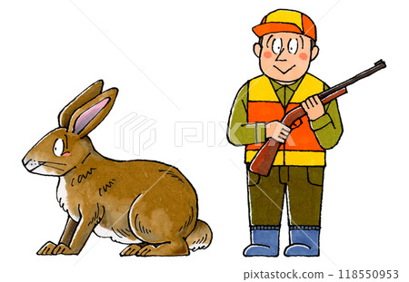 The Hunter and the Brown Rabbit 118550953