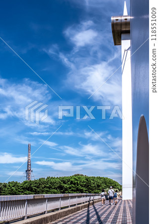 藍天、沙灘橋、摩天輪、親子（葛西臨海公園） 118551009