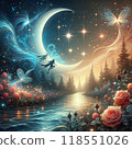 大新月和夜空 118551026