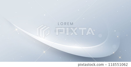 Abstract modern elegant grey background with white curve lines. Luxury design concept. Abstract modern elegant grey background with white curve lines. Luxury design concept. 118551062
