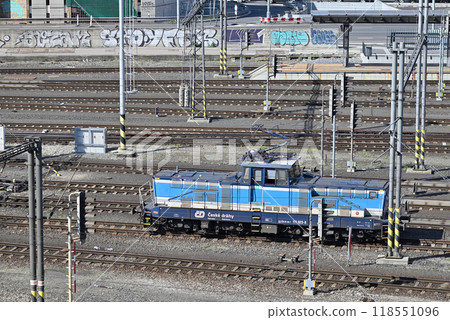 Prague Main Railway Station (Praha hlavni nadrazi), the busiest railway hub in Czechia, in Prague, capital of Czech Republic 118551096