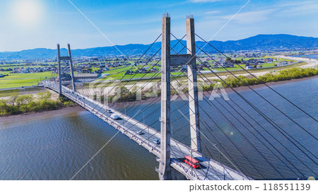 Tenkenji Bridge photographed by drone Tenkenji Bridge photographed by drone 118551139