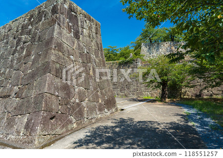 岡山縣津山市津山城的石牆 118551257