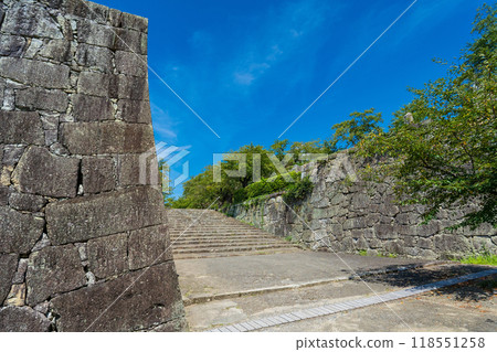 Tsuyama Castle stone wall, Tsuyama City, Okayama Prefecture 118551258
