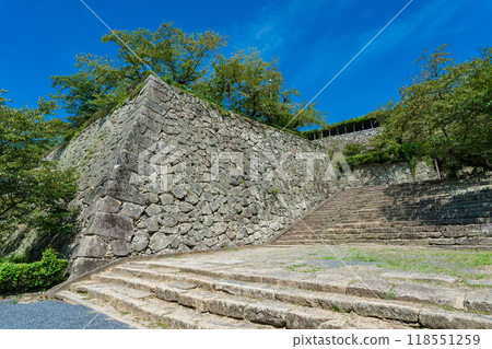 Tsuyama Castle stone wall, Tsuyama City, Okayama Prefecture 118551259