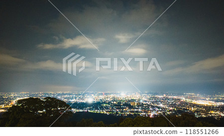 Night view from the top of the mountain Night view from the top of the mountain 118551266