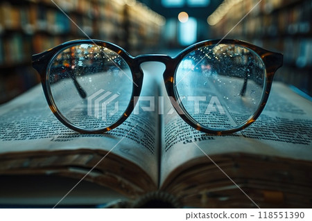 A person with a visual impairment working with assistive technology. 118551390
