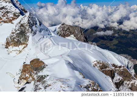 View of the Jungfrau, Top of Europe, Bernese Oberland, Switzerland View of the Jungfrau, Top of Europe, Bernese Oberland, Switzerland 118551476
