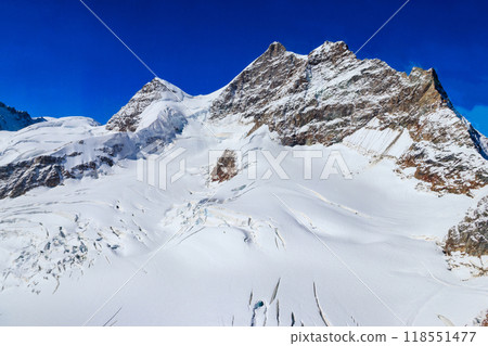 View of the Jungfrau, Top of Europe, Bernese Oberland, Switzerland 118551477