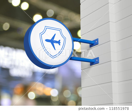 Business travel insurance and safety concept, 3D rendering Business travel insurance and safety concept, 3D rendering 118551978
