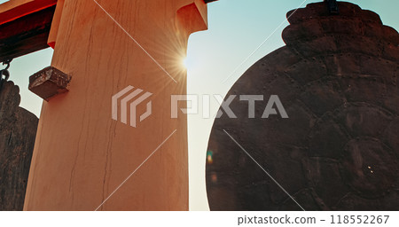 Jaipur, Rajasthan, India. Jantar Mantar Is Astronomical Observation Site Built In Early 18th Century. It Includes Set Of Some 20 Main Fixed Instruments. Jantar Mantar Literally Means Calculating 118552267