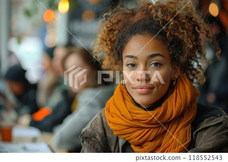 A community care job fair with diverse attendees 118552543