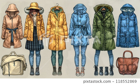 An outline illustration of different types of trees. An outline illustration of different types of trees. 118552869