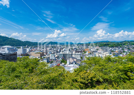 Tsuyama City, Okayama Prefecture - View of Tsuyama town from Tsuyama Castle 118552881