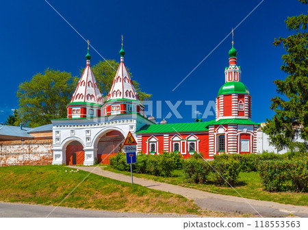 The Saint Golden Gates of Rizopolozhenskiy Monastery, Suzdal, Russia The Saint Golden Gates of Rizopolozhenskiy Monastery, Suzdal, Russia 118553563