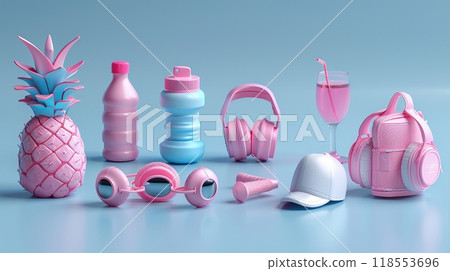 A 3D icon set for a tech application 118553696