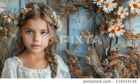 A creative collage template with family photos and colorful decorations 118554136