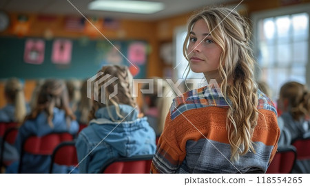 A support group meeting for parents in a community center. A support group meeting for parents in a community center. 118554265